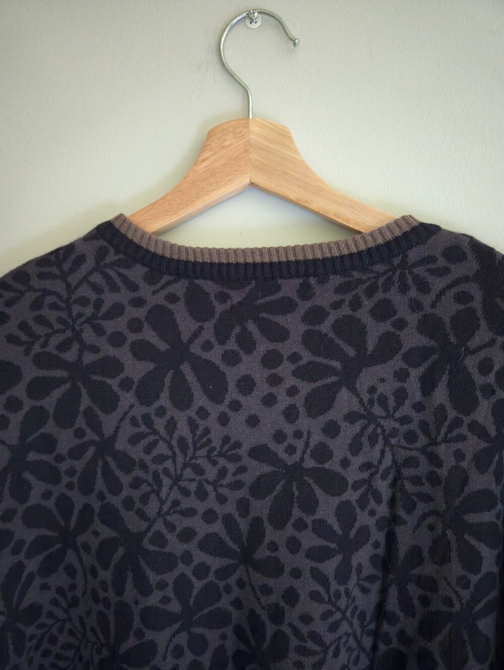 Gudrun Sjoden Organic Cotton Floral Cardigan L Artsy Scandinavian Lagenlook Boho - Picture 7 of 12